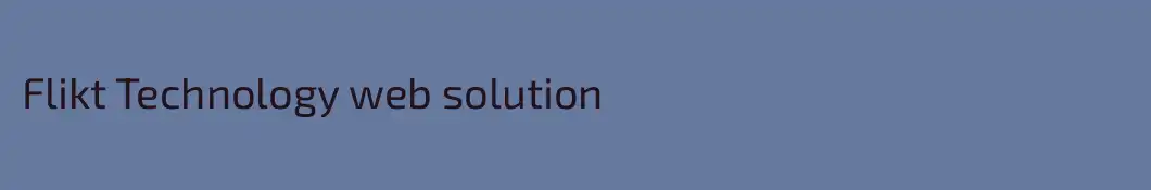 Flikt Technology web solution